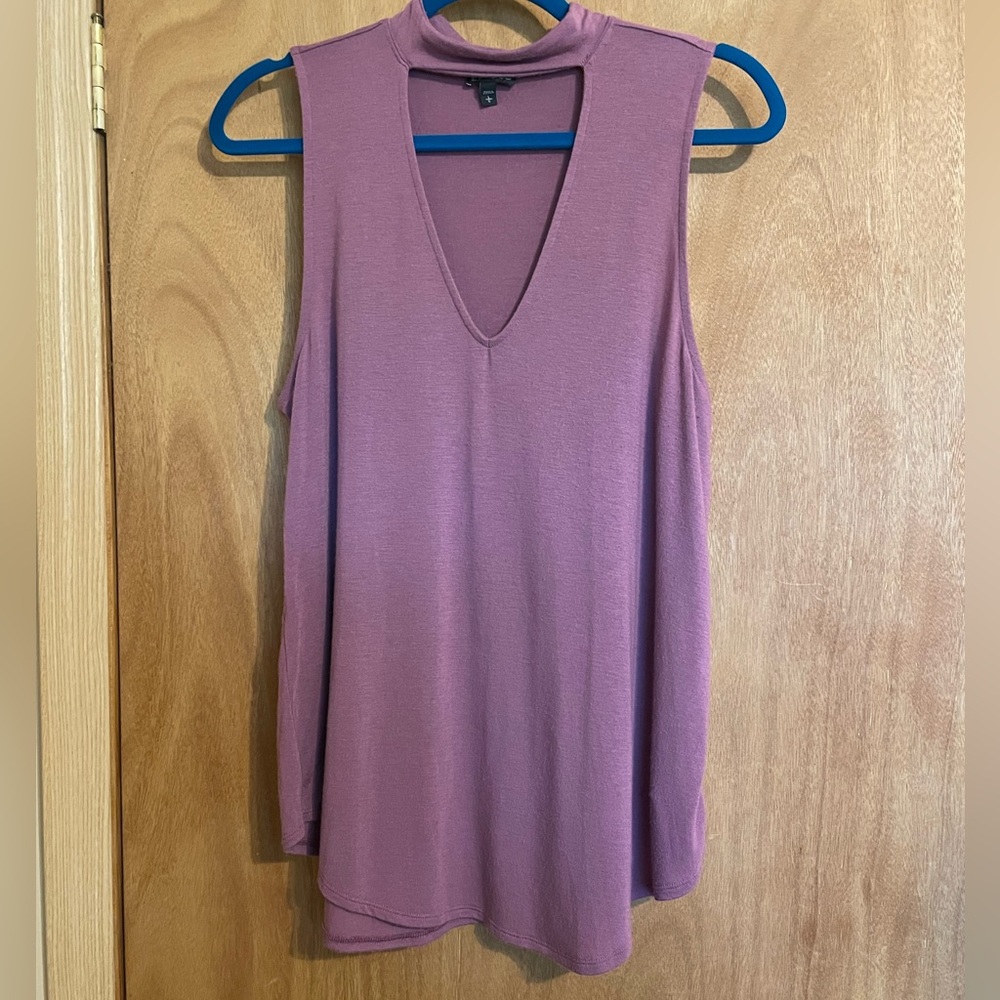 Express Mauve Choker Tank